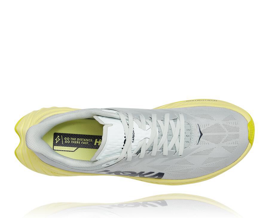 Hoka One One Koşu Ayakkabısı Erkek Beyaz - Carbon X 2 - BR6372489